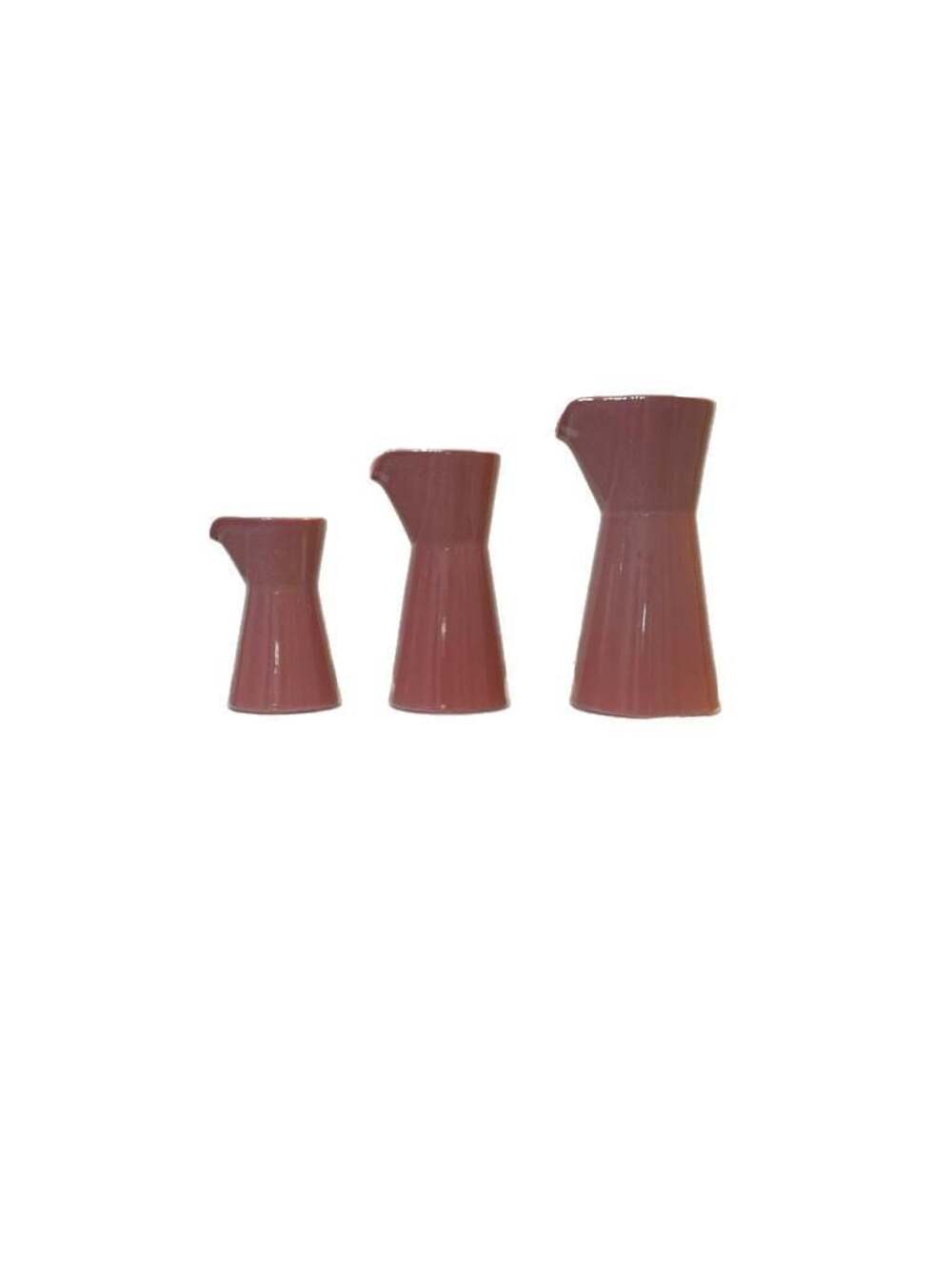 NEW Mikasa Hospitality Konik Corail Porcelain Jugs Set of 3 (13cl, 25cl, 50cl)